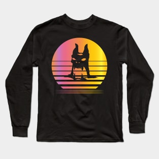 Fireball Island Synthwave - Board Game Inspired Graphic - Tabletop Gaming  - BGG Long Sleeve T-Shirt